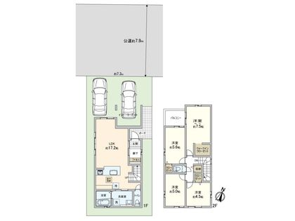 神の谷7丁目 1号棟 間取図(平面図)