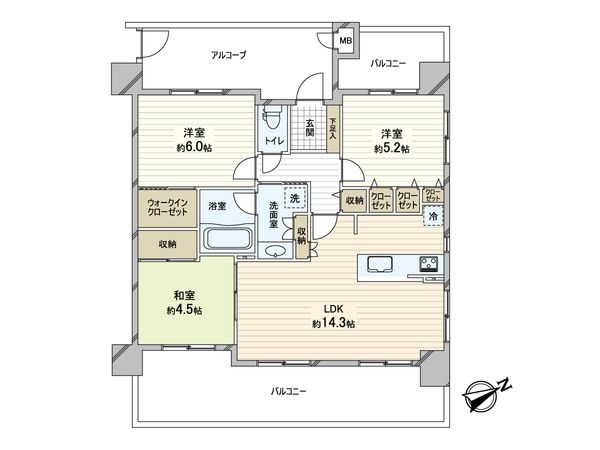 リベール明石相生町 間取図(平面図) 間取図(平面図)