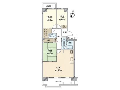 西神中央ウェステージ 壱番館 間取図(平面図) 西神中央ウェステージ 壱番館 間取図(平面図)