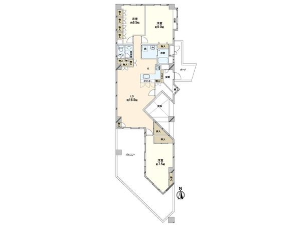 アーサヒルズ F棟 間取図(平面図) アーサヒルズ F棟 間取図(平面図)