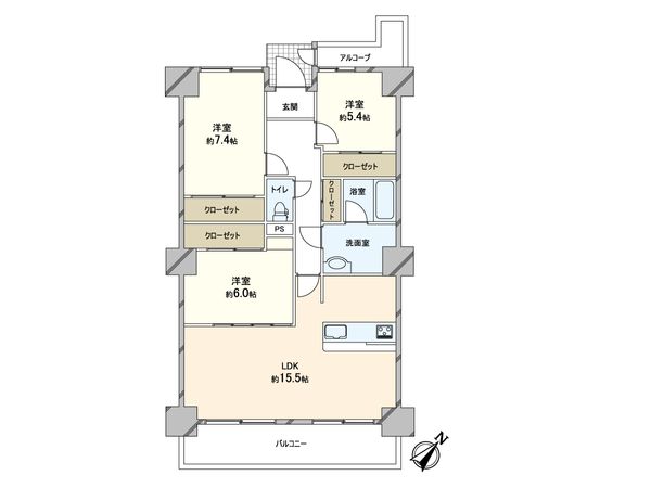 ネクステージ西神中央 D棟 間取図(平面図) ネクステージ西神中央 D棟 間取図(平面図)