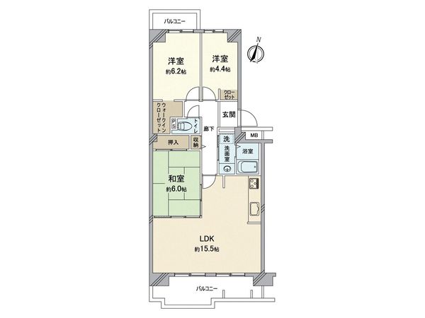 西神中央ウェステージ 壱番館 間取図(平面図)
