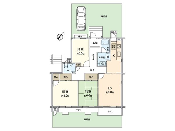 ウェル・メロード狩場台 七号棟 間取図(平面図)