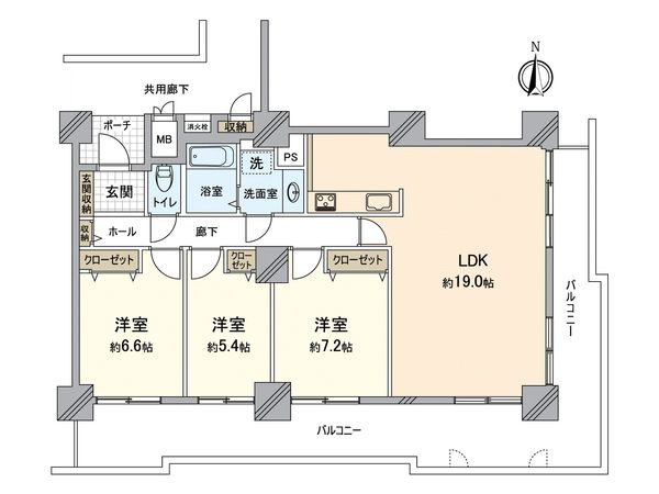 ラ・フォルテ西神中央 2番館 間取図(平面図)