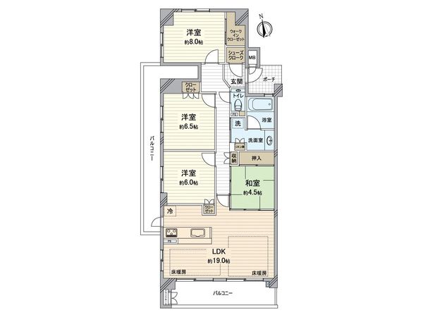 ルネ・ヒルトップフラッツ 間取図(平面図) ルネ・ヒルトップフラッツ 間取図(平面図)
