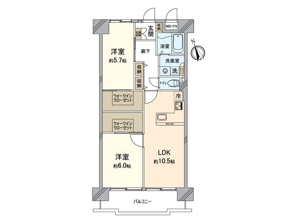 ユニライフ垂水千代ヶ丘 間取図(平面図) ユニライフ垂水千代ヶ丘 間取図(平面図)