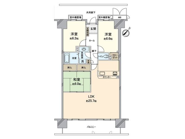 サザンヒルズ井吹台 2番館 間取図(平面図) サザンヒルズ井吹台 2番館 間取図(平面図)