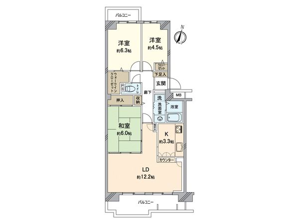 西神中央ウェステージ 壱番館 間取図(平面図) 西神中央ウェステージ 壱番館 間取図(平面図)