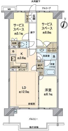 クレヴィアシティ西神中央 間取図(平面図) クレヴィアシティ西神中央 間取図(平面図)