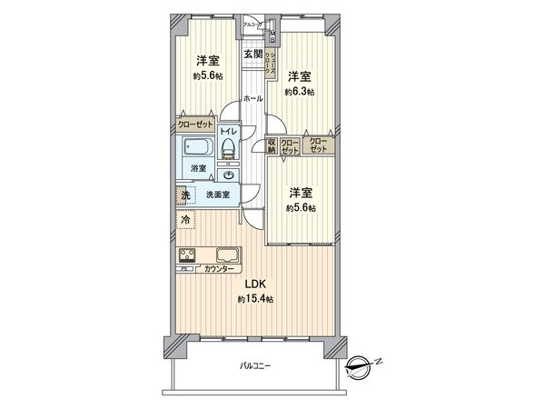 アンビエントジェームス山二番館 間取図(平面図) アンビエントジェームス山二番館 間取図(平面図)