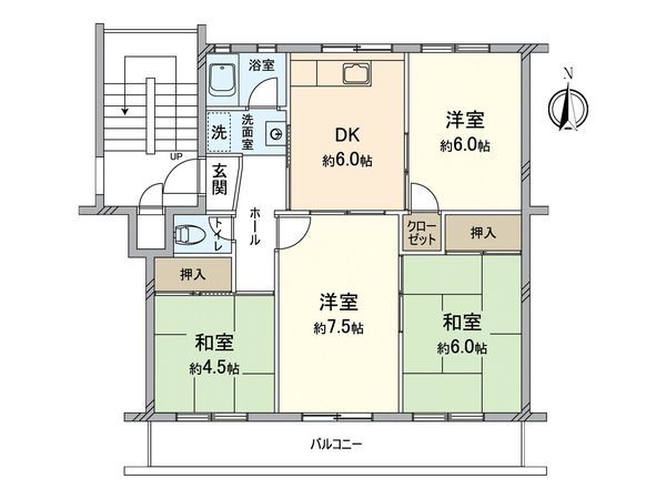 名谷8団地 42号棟 間取図(平面図) 名谷8団地 42号棟 間取図(平面図)