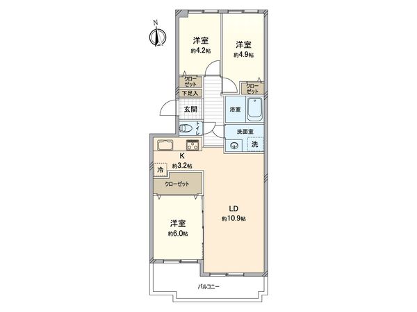 西舞子パーク・ホームズ 4号棟 間取図(平面図) 西舞子パーク・ホームズ 4号棟 間取図(平面図)