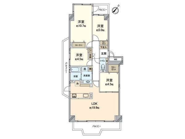 須磨パークヒルズ D棟 間取図(平面図) 須磨パークヒルズ D棟 間取図(平面図)