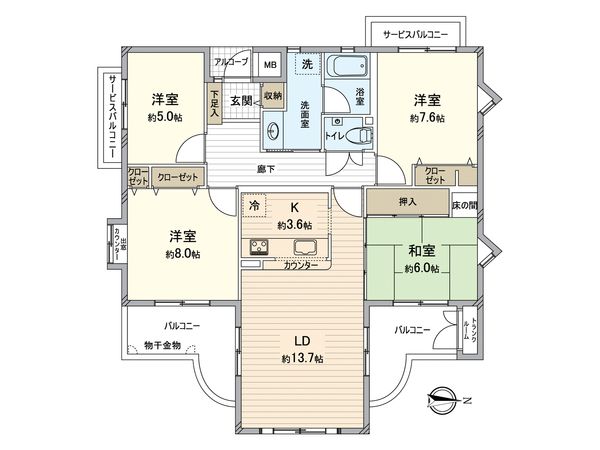 ア・ラヴリ西神南 2番館 間取図(平面図) ア・ラヴリ西神南 2番館 間取図(平面図)