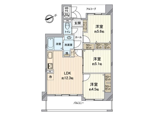 ドルフ明石シアーレ 間取図(平面図) ドルフ明石シアーレ 間取図(平面図)