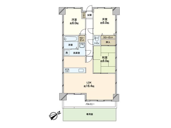 サーパス西明石 間取図(平面図) サーパス西明石 間取図(平面図)