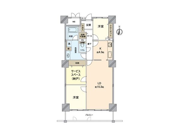 オークスクエア西神中央 7番館 間取図(平面図)
