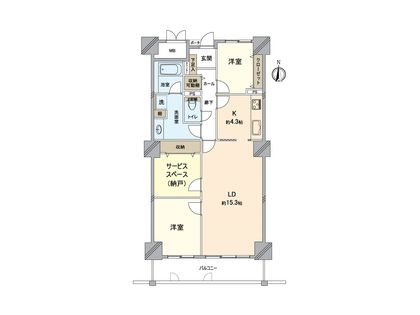 オークスクエア西神中央 7番館 間取図(平面図)