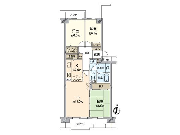 西神中央ウェステージ 壱番館 間取図(平面図) 西神中央ウェステージ 壱番館 間取図(平面図)