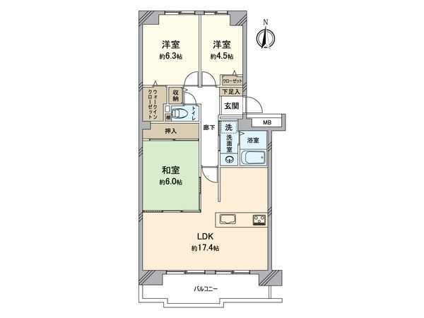 西神中央ウェステージ 参番館 間取図(平面図) 西神中央ウェステージ 参番館 間取図(平面図)