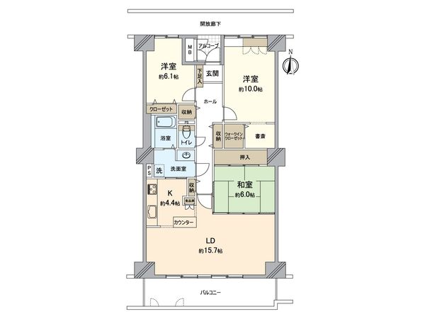 ネクステージ西神中央 C棟 間取図(平面図) 間取図(平面図)