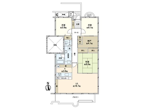 神戸学園都市アーバンライフ D棟 間取図(平面図) 神戸学園都市アーバンライフ D棟 間取図(平面図)