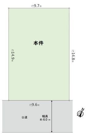 森南町2丁目 古家付き土地 区画図 森南町2丁目 古家付き土地 区画図