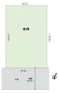 森南町2丁目 古家付き土地 区画図