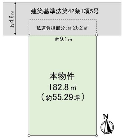 御影山手3丁目 土地 区画図 御影山手3丁目 土地 区画図