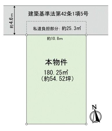 御影山手3丁目 土地 区画図