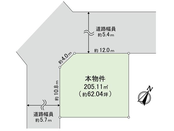 東灘区渦森台3丁目土地 区画図