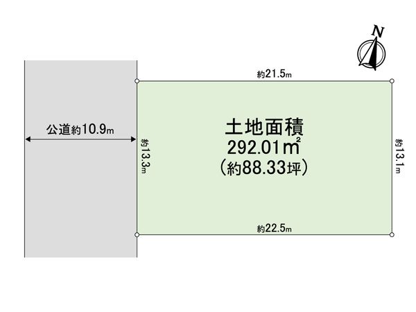 西岡本4丁目 土地 間取図(平面図)