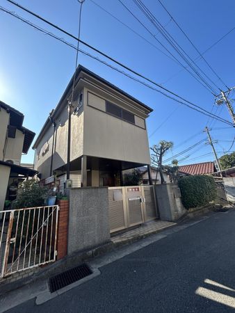 本山北町5丁目 古家付き土地 前面道路含む外観 本山北町5丁目 古家付き土地 前面道路含む外観