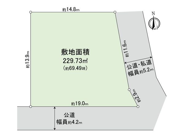神戸市東灘区住吉山手3丁目 土地 区画図 神戸市東灘区住吉山手3丁目 土地 区画図