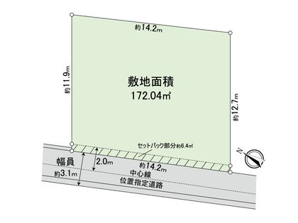 住吉山手1丁目 土地 区画図