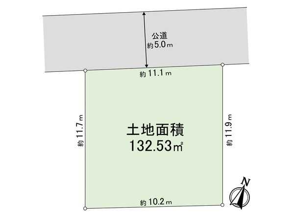 森南町1丁目 土地 区画図