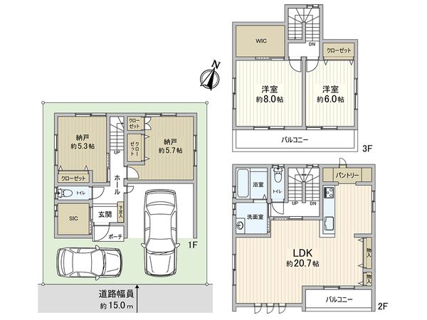 魚崎北町4丁目 新築戸建 間取図(平面図) 魚崎北町4丁目 新築戸建 間取図(平面図)