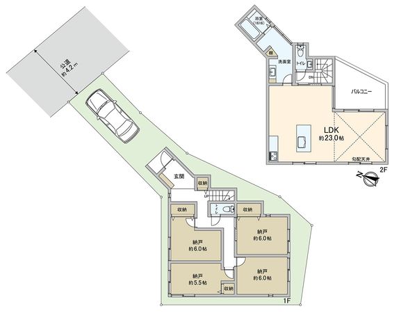 本山北町4丁目 新築戸建 間取図(平面図) 本山北町4丁目 新築戸建 間取図(平面図)