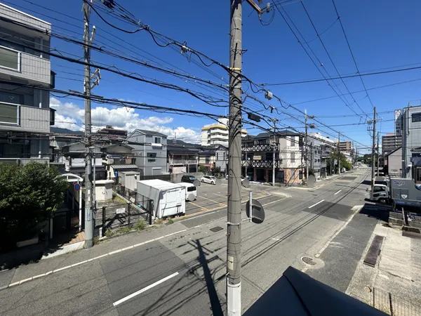 2階バルコニーから北東方向への眺望
