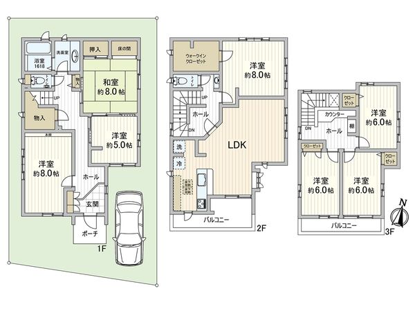 楠町 戸建 間取図(平面図) 楠町 戸建 間取図(平面図)