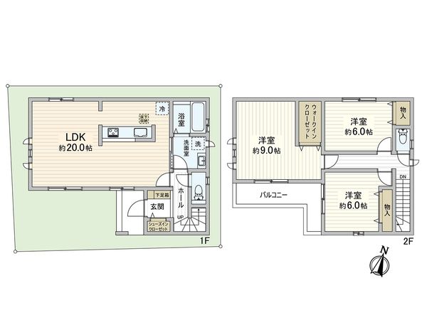 深江南町4丁目 新築戸建 間取図(平面図) 深江南町4丁目 新築戸建 間取図(平面図)