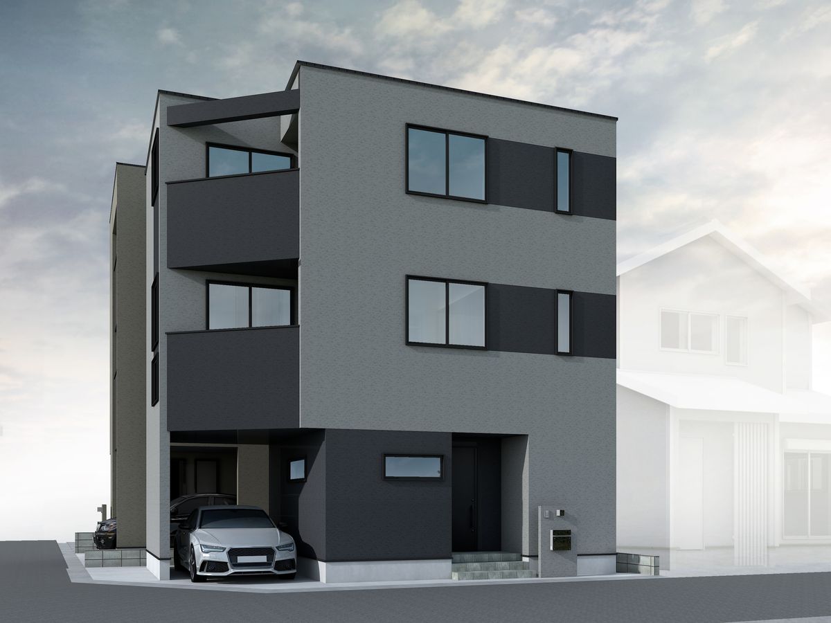 住吉宮町2丁目 新築戸建 外観パース図 外観パース図