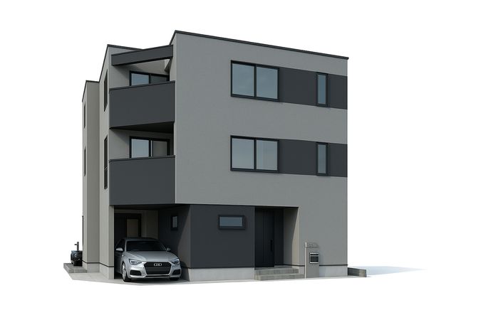 住吉宮町2丁目 新築戸建 外観パース図 住吉宮町2丁目 新築戸建 外観パース図