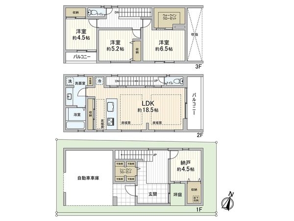北青木2丁目 新築戸建 間取図(平面図)