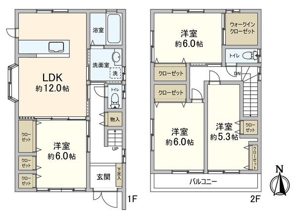 住吉南町1丁目 戸建 間取図(平面図)
