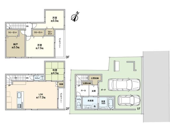 魚崎南町7丁目新築一戸建 間取図(平面図)