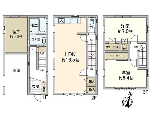 田中町3丁目 戸建 間取図(平面図) 田中町3丁目 戸建 間取図(平面図)