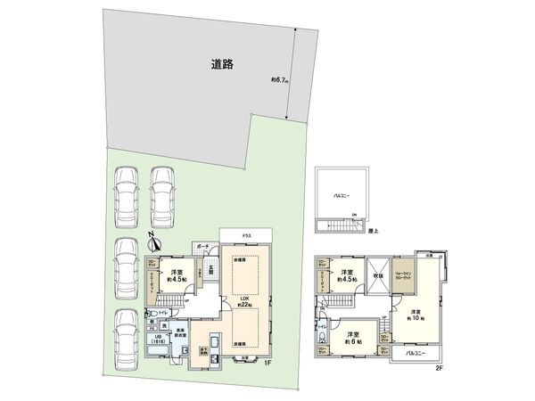 森北町7丁目 戸建 間取図(平面図) 森北町7丁目 戸建 間取図(平面図)