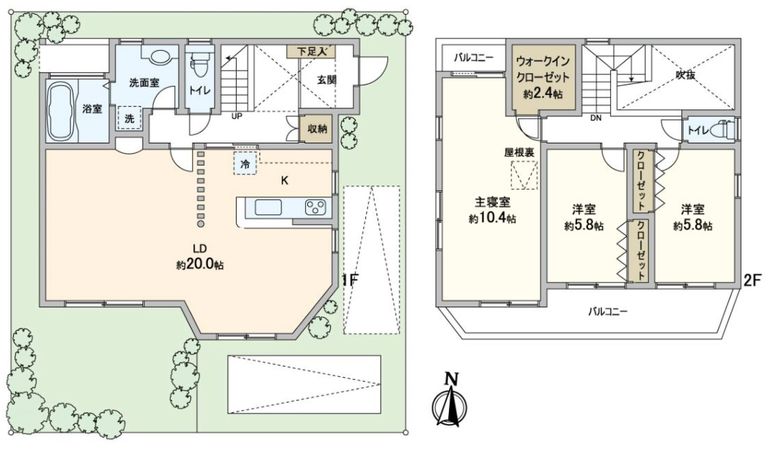 東灘区住吉山手4丁目 間取図(平面図) 東灘区住吉山手4丁目 間取図(平面図)