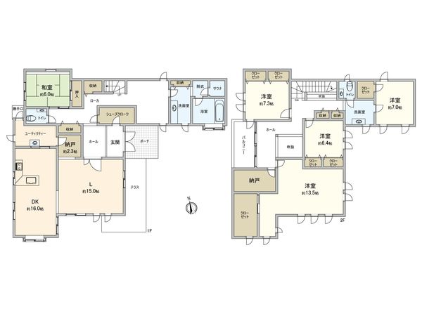 東灘区住吉山手4丁目 間取図(平面図) 東灘区住吉山手4丁目 間取図(平面図)